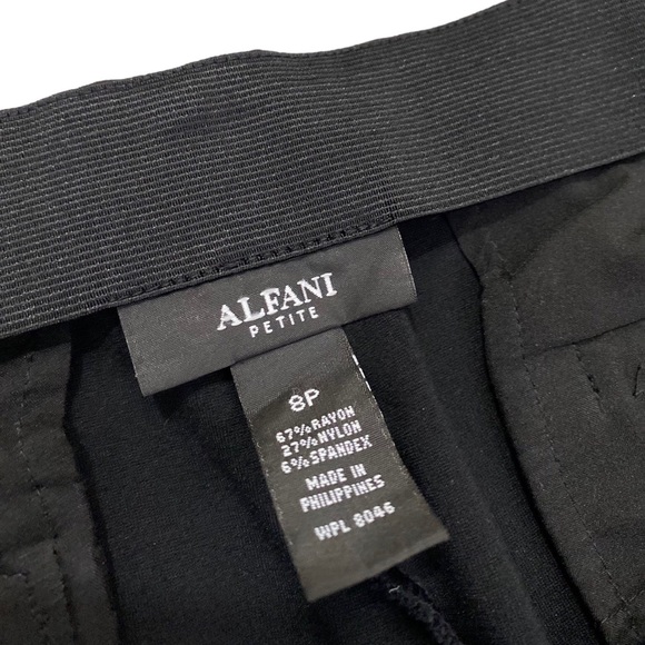 Alfani - Women’s Snake Print Ponte Pant | Sz 8P - Black/Blue - Picture 10 of 16